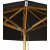 Naxos parasoll 300 cm - Svart