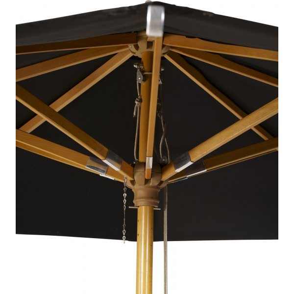 Naxos parasoll Ø300 cm - Svart Naxos parasoll Ø300 cm - Svart