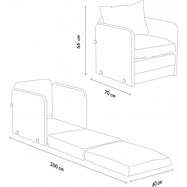 Canap lit Saga - Vert