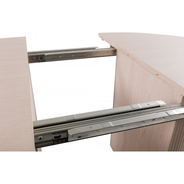 Scarlett eettafel �120 cm - Wit gepigmenteerd eiken