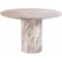 Pegani ronde eettafel in beige/grijs marmer - 110 cm
