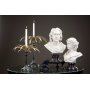 Staty byst Sophia (H43 cm) - Creme/brun