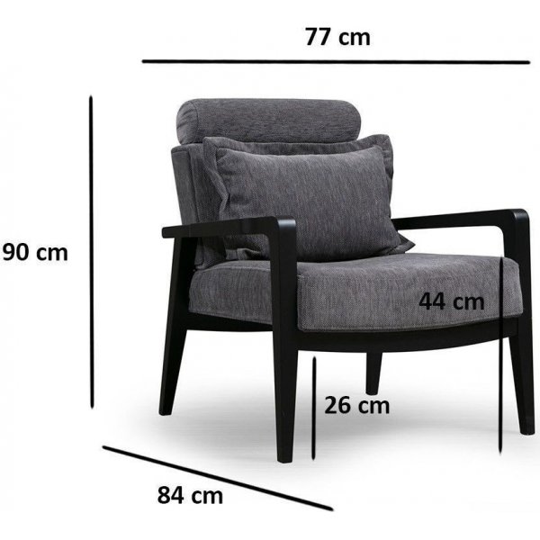 Fauteuil Apollon - Gris
