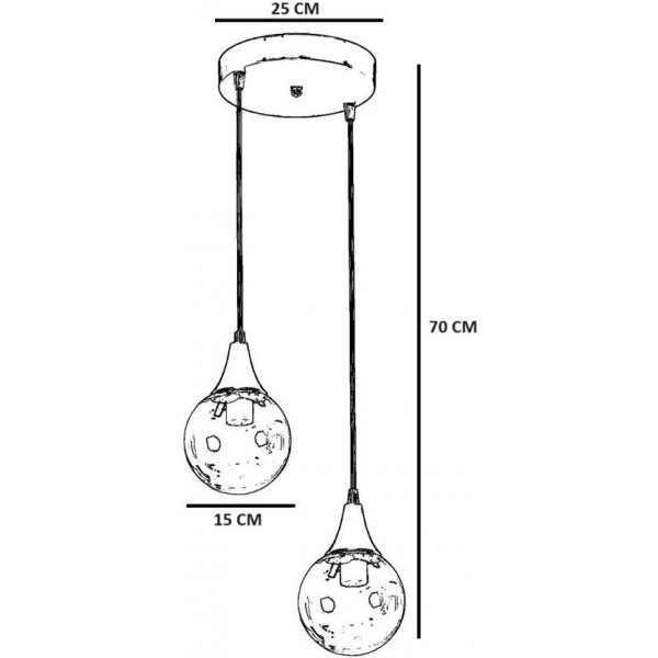 Plafonnier Afra - Ambre/or Plafonnier Afra - Ambre/or