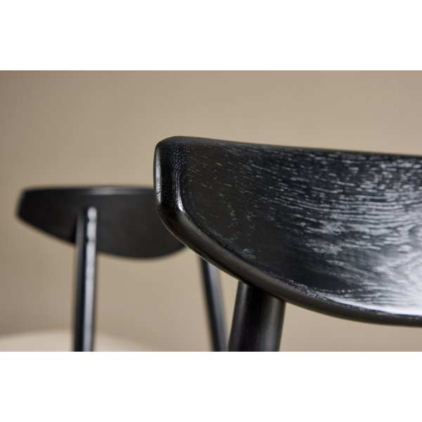 Ven matstol - Svart