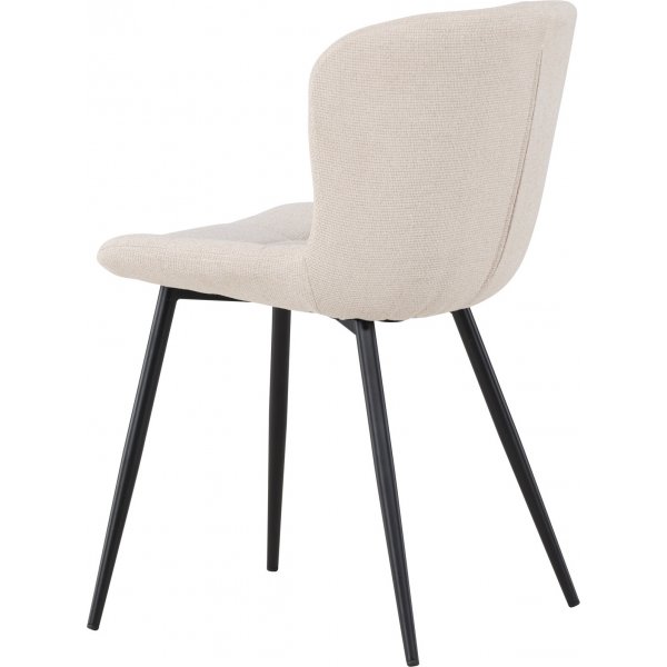 Lily matstol - Beige/Svart Lily matstol - Beige/Svart