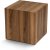 Table d\\\'appoint Cubo 45 x 45 cm - Noyer