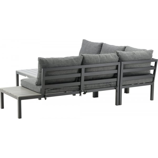 Groupe de canapés d'angle Odense - Noir/Gris Groupe de canapés d'angle Odense - Noir/Gris