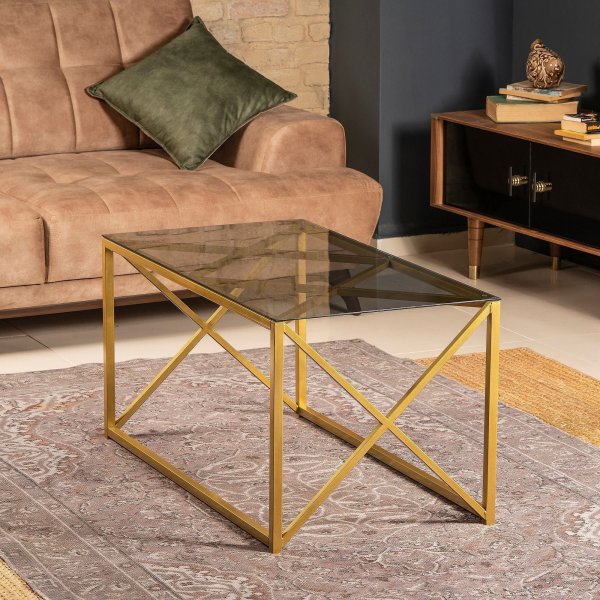 Iliomar soffbord 94 x 49 cm - Guld Iliomar soffbord 94 x 49 cm - Guld