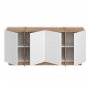 Sideboard Dromma 180 cm - Vit/Atlantic Pine