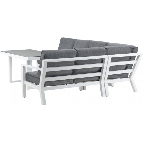 Groupe de canapés d'angle Barcelona - Blanc Groupe de canapés d'angle Barcelona - Blanc