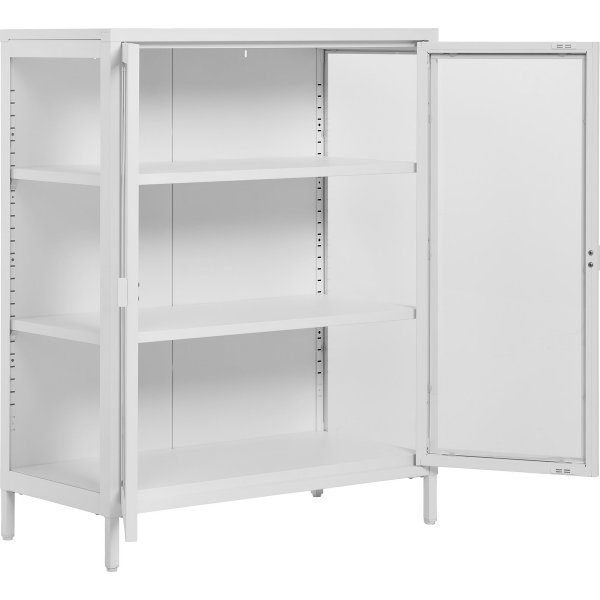 Brisbane vitrinskp 80x40x101 cm - Vit