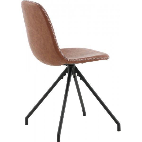 Bridge snurrbar matstol - Brun PU Bridge snurrbar matstol - Brun PU