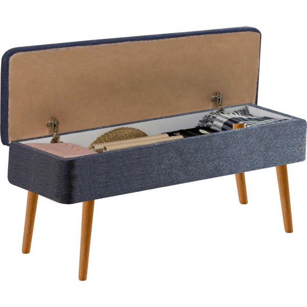 Vina sittbänk - Furu/mörkblå Vina sittbänk - Furu/mörkblå