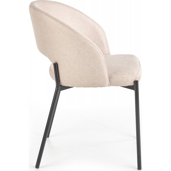 Stol beige med svarta ben - Cadeira + Textilrengöring för möbler Stol beige med svarta ben - Cadeira + Textilrengöring för möbler