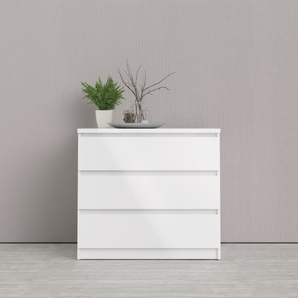 Naia ladekast met 3 lades - Wit Naia ladekast met 3 lades - Wit