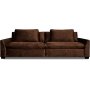 Gabby 4-sits soffa brun sammet