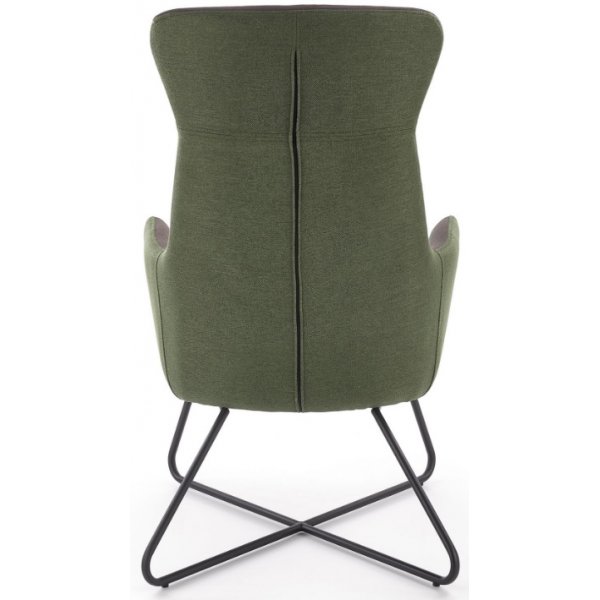 Phillis ftlj med fotpall - Grn/brun