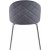 Chaise Plaza en velours - Gris / Chrome