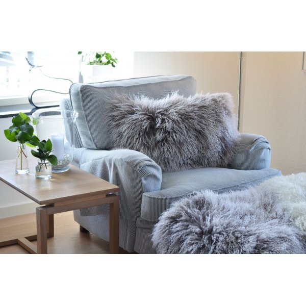 Shansi lamsleer Lichtgrijs/wit Shansi lamsleer Lichtgrijs/wit