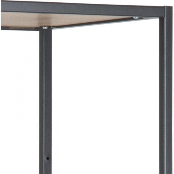 Seaford bokhylla 77x185 cm - Ek/svart