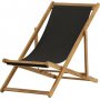 Peachy strandstol - Svart/Natur