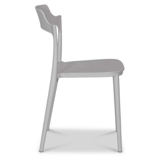 Abbe stapelbar matstol i plast - Gr