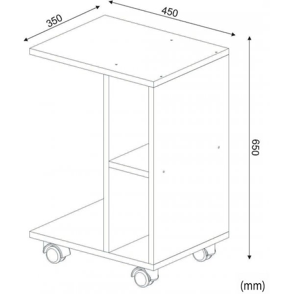 General sidobord 45 x 35 cm - Vit General sidobord 45 x 35 cm - Vit