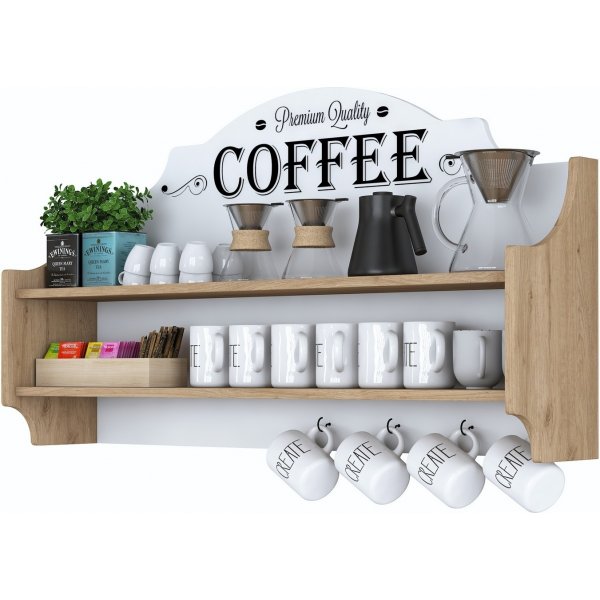 Etagère Jericho 137 - Noyer/blanc Etagère Jericho 137 - Noyer/blanc