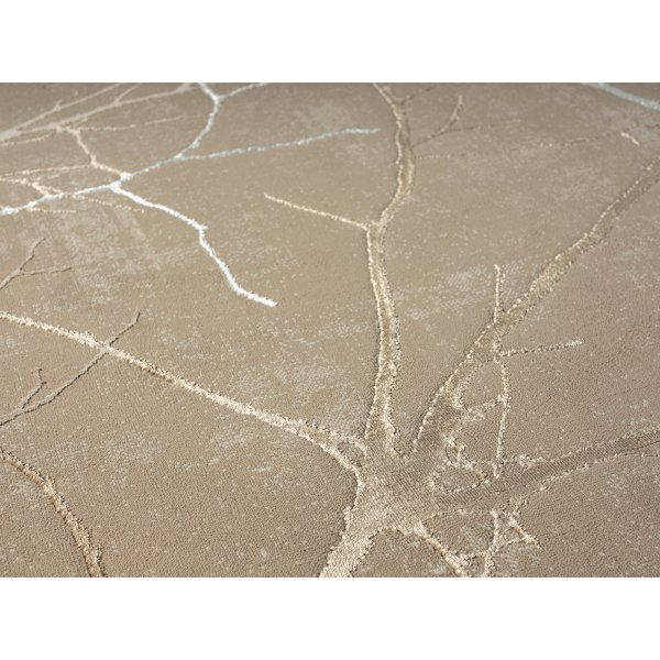 Tapis tissé à la machine Creation Tree Beige/cuivre Tapis tissé à la machine Creation Tree Beige/cuivre