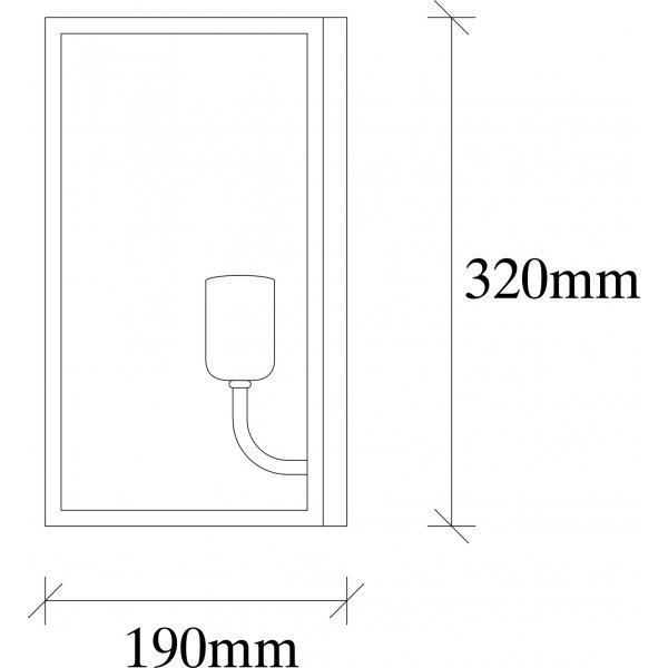 Kavat wandlamp 5566 - Nikkel/zwart