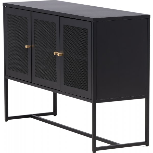 Buffet Trerike - Noir + Pieds de meubles Buffet Trerike - Noir + Pieds de meubles