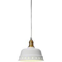Pot fönsterlampa - Vit/vintage mässing Pot fönsterlampa - Vit/vintage mässing
