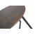 Table  manger Ra 120-200 x 120 cm - Placage chne laqu marron