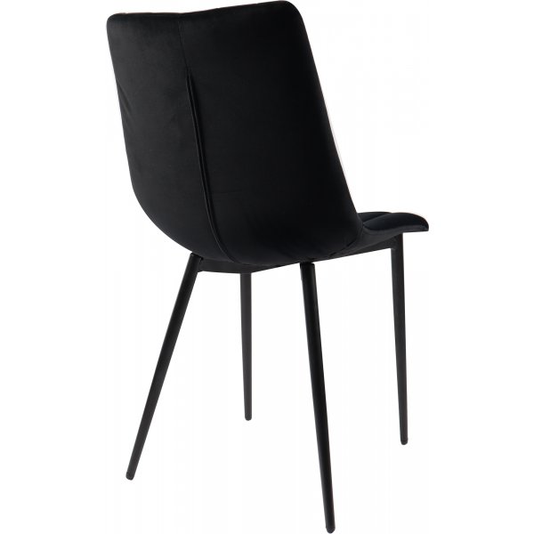Stol i svart sammet - Kayla