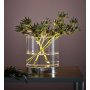 Bouquet bordslampa 19 cm - Krom/klarglas