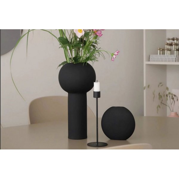 Vase en mica - Noir Vase en mica - Noir