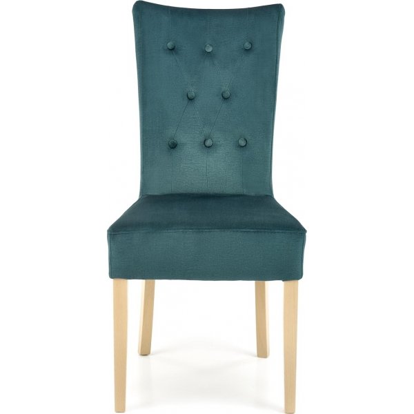 Chaise de salle à manger Vermont - Vert/chêne Chaise de salle à manger Vermont - Vert/chêne