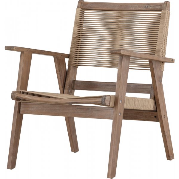 Fauteuil lounge Peter - Marron