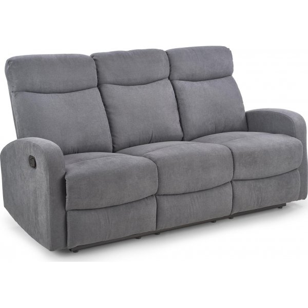 Canap inclinable 3 places Anslo - Gris