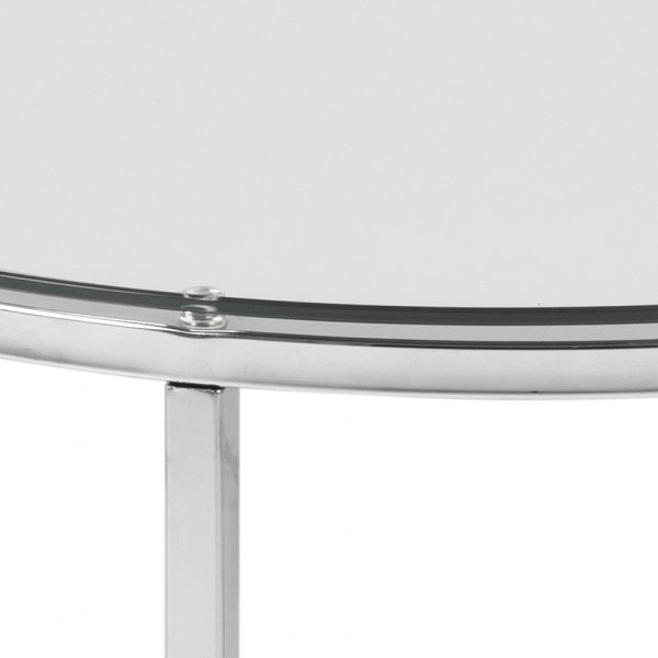 Table d'appoint Cross Ø55 cm - Chrome Table d'appoint Cross Ø55 cm - Chrome