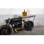 Vector biker motorcykel barbord/bardisk - Svart/guldig