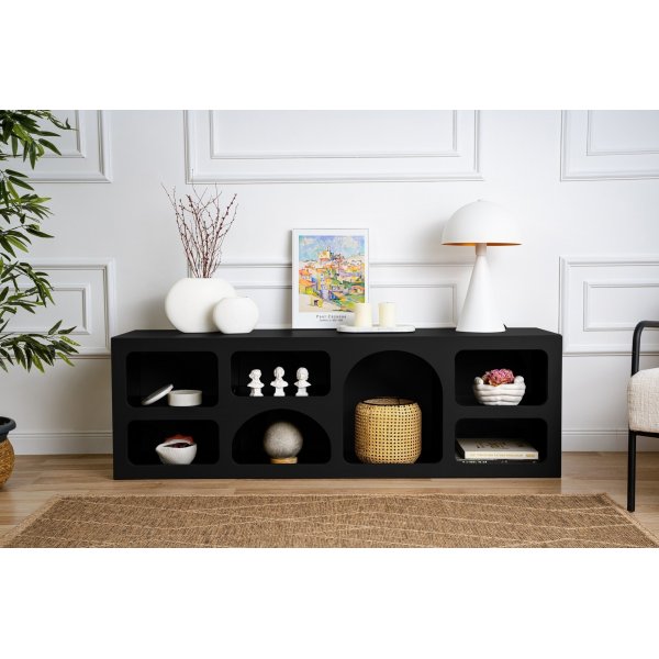 Etagère Liva L: 160 cm - Noir Etagère Liva L: 160 cm - Noir