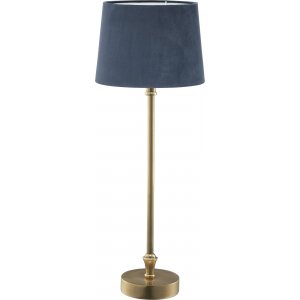 Liam bordslampa - Blå/mässing - 59 cm