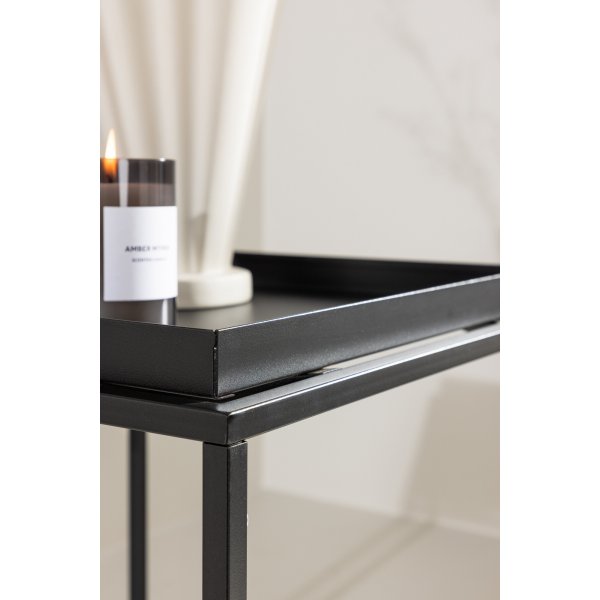 Porto sidobord 45 x 45 cm - Svart