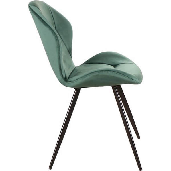 Chaise de salle  manger Ginger - Velours vert