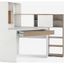 Function Plus skrivbord 138,4 x 101,6 x 141,1 cm - Vit/ek