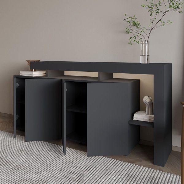 Sideboard Bellan 170 cm - Antracit