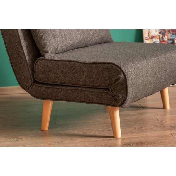 Fauteuil lit Folde - Gris foncé Fauteuil lit Folde - Gris foncé
