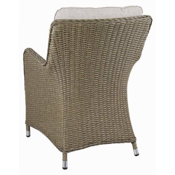 Trädgårdsgrupp - Horna 6 st fåtöljer | Ø150 cm - Naturfärgad rotting Trädgårdsgrupp - Horna 6 st fåtöljer | Ø150 cm - Naturfärgad rotting